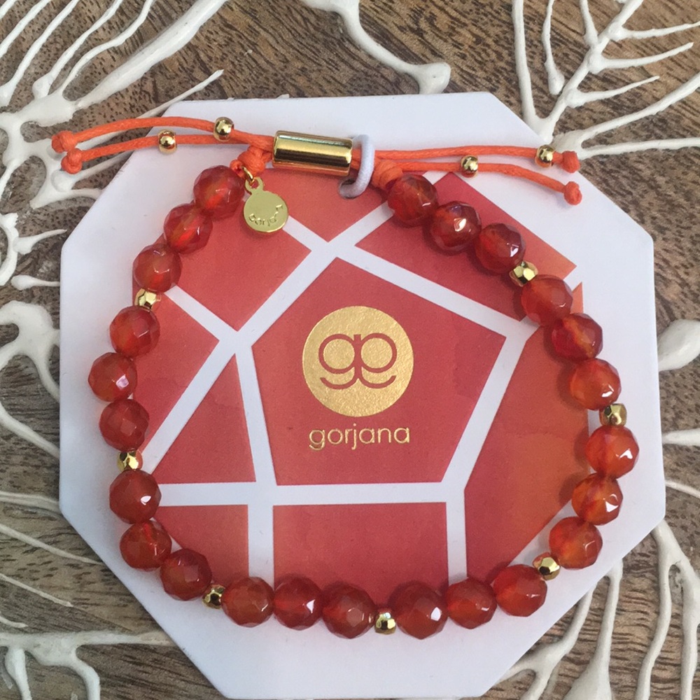 Gorjana Beaded Gemstone Bracelet - Orange Agate - Picture 7 of 9